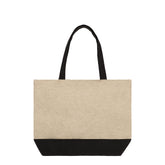 Dark Linen Shopping Bag With Black Base 36 x 48